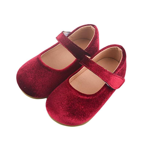 Girls velvet maryjanes