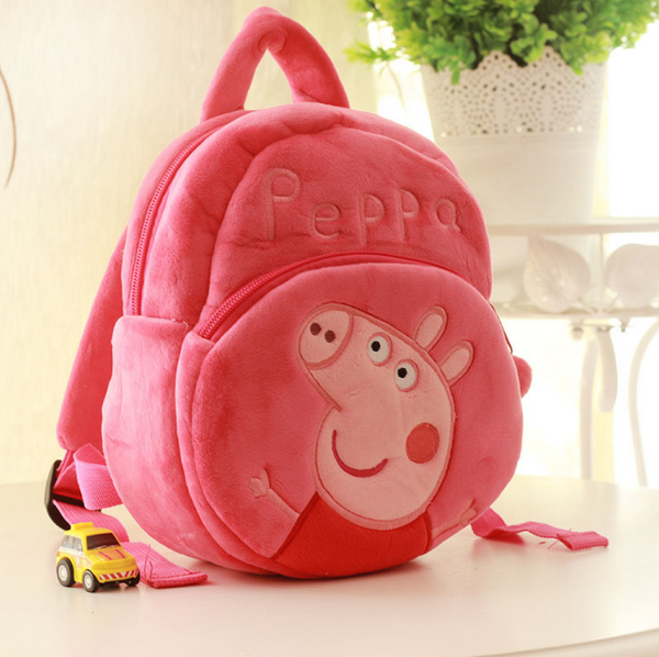 Pink pigs plush backpack